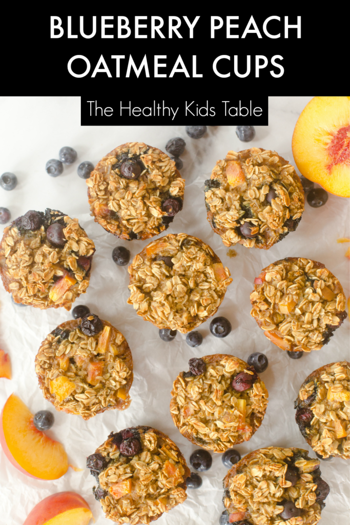 Blueberry Peach Oatmeal Cups