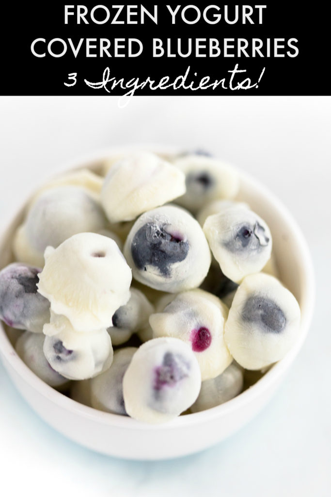 Frozen Yogurt Covered Blueberries