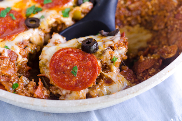 Pizza Quinoa Skillet