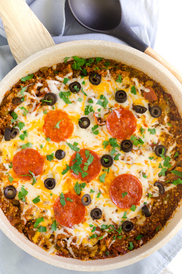 Pizza Quinoa Skillet